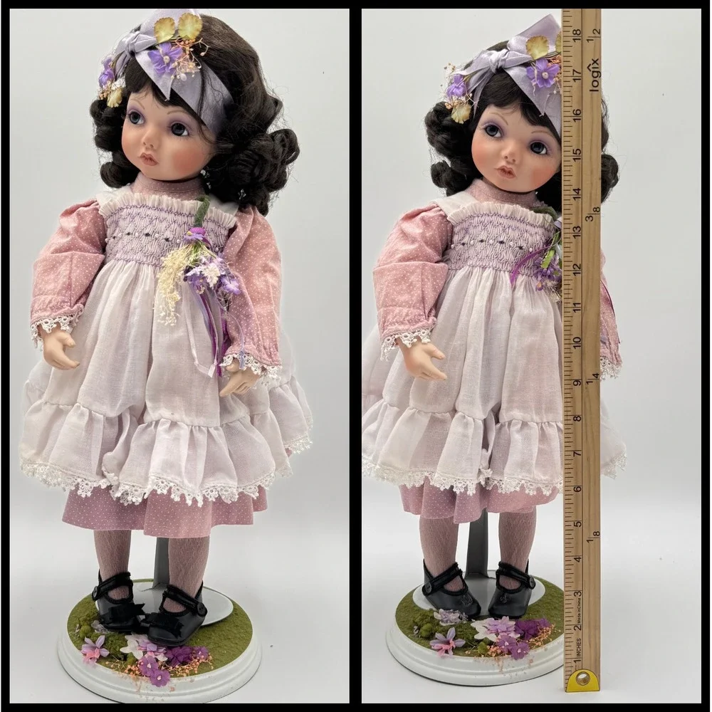 Vintage Kay McKee Shy Violet Porcelain Doll Hamilton Collection 1991 w/ Box Auth